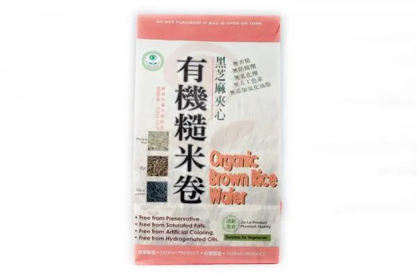 Jai Le Farm 有機糙米酥卷(黑芝麻夾心) 
